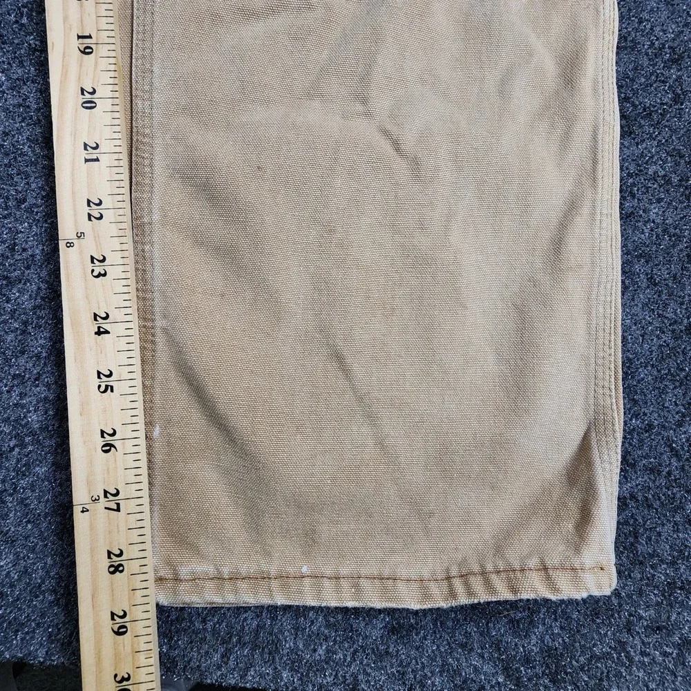Vintage 80s Carhartt Double Knee Pants Mens 34x32 Tan USA Made Duck Canvas